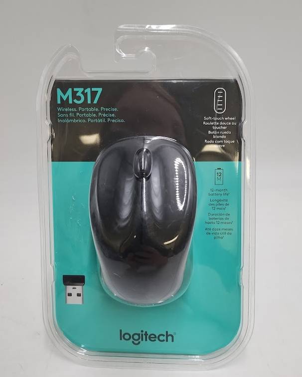 Logitech Wireless Optical Mouse with Nano Receiver M317 - Black