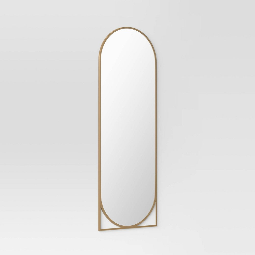 20" x 58" Full Length Floor Mirror Gold - Threshold™ (LOCAL PICKUP ONLY)
