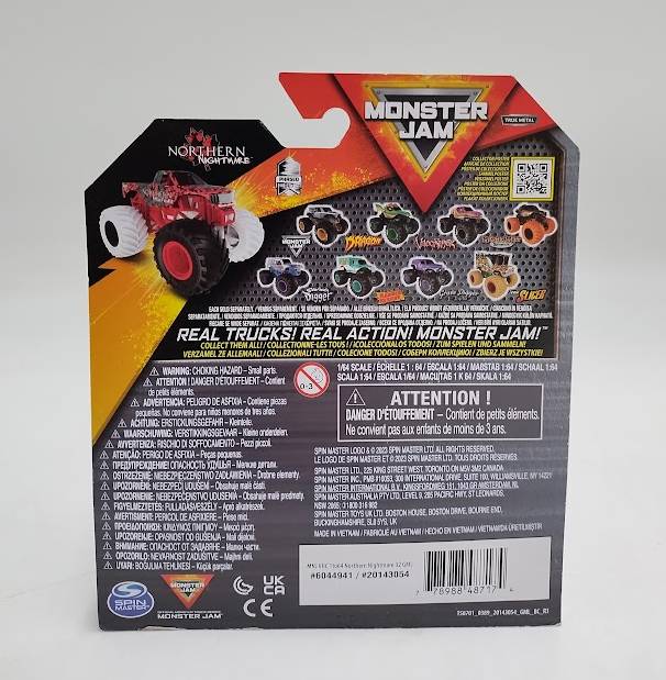 Monster Jam Official Die-Cast Monster Truck - 1:64 Scale NORTHERN NIGHTMARE