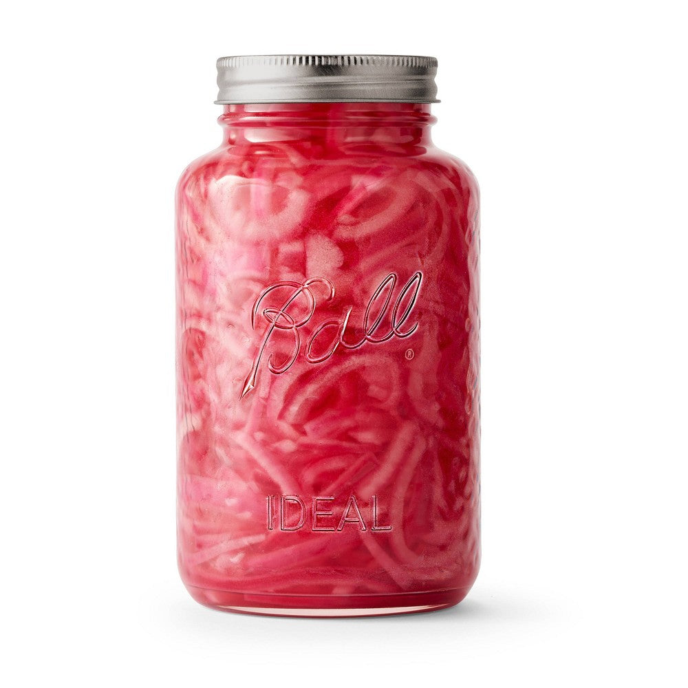 Ball 32oz 4pk Glass Regular Mouth Rose Vintage Mason Jar with Lid and Band