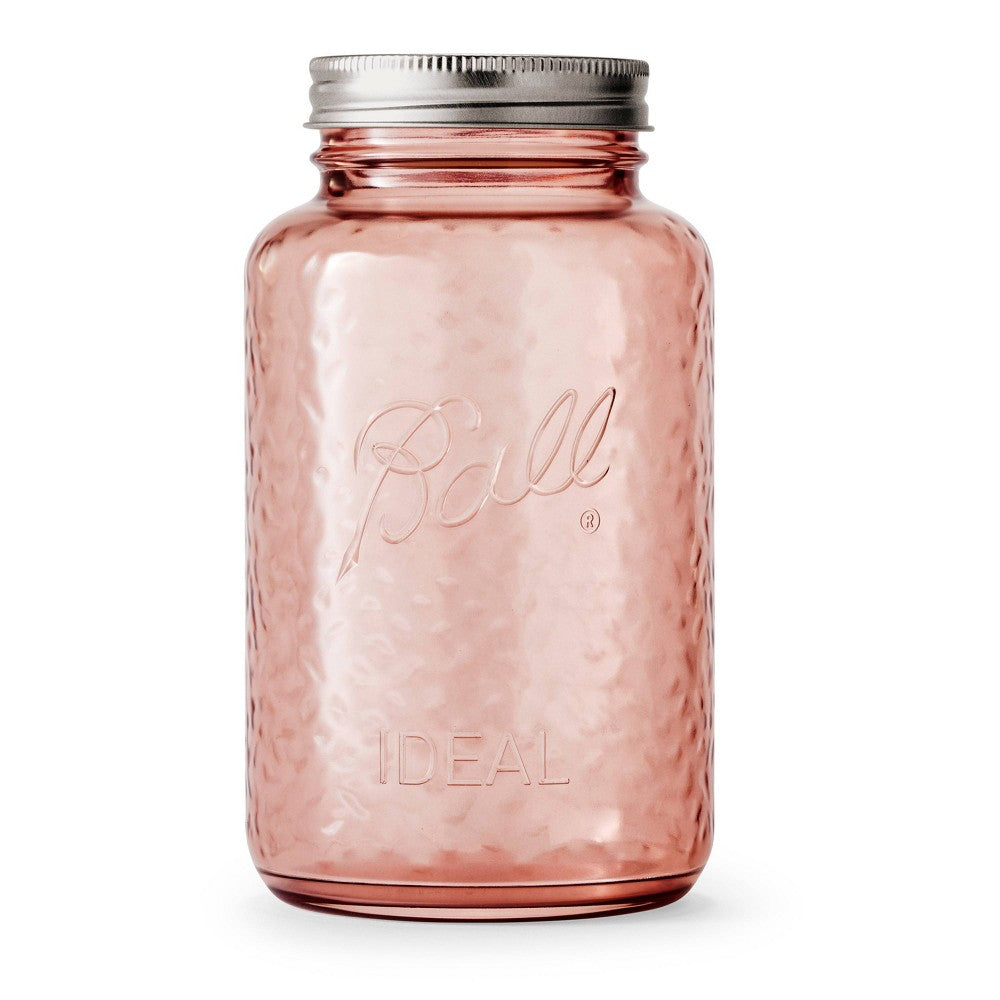 Ball 32oz 4pk Glass Regular Mouth Rose Vintage Mason Jar with Lid and Band