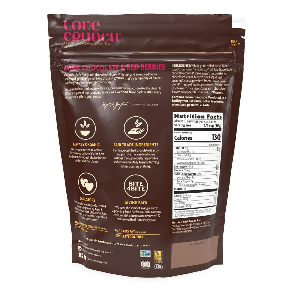Nature's Path Love Crunch Dark Chocolate and Red Berries Granola - 11.5oz