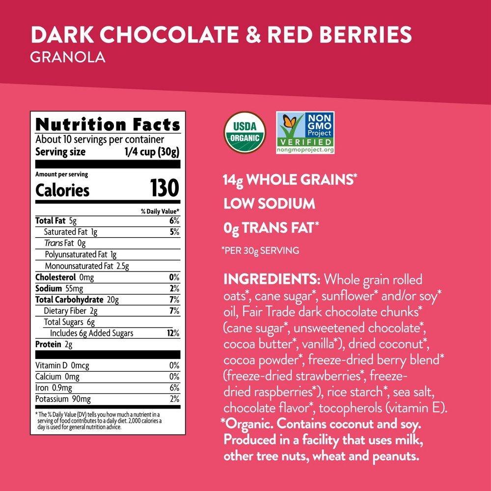 Nature's Path Love Crunch Dark Chocolate and Red Berries Granola - 11.5oz