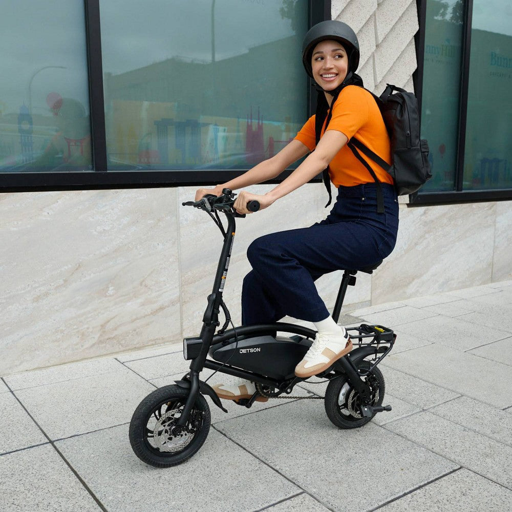 Jetson Adult Axle X 12" Step-Over Electric Folding Bike - Black (LOCAL PICKUP ONLY)