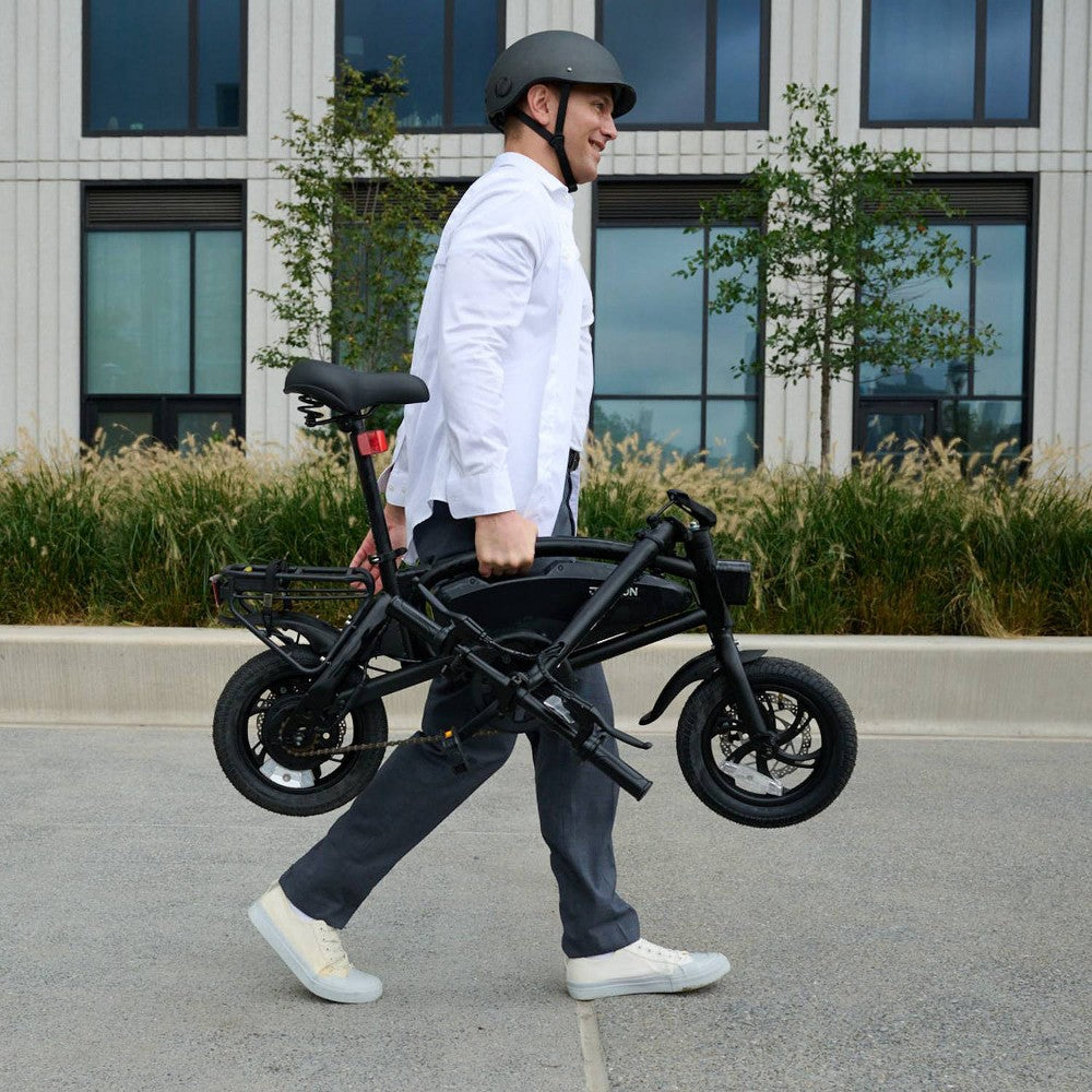 Jetson Adult Axle X 12" Step-Over Electric Folding Bike - Black (LOCAL PICKUP ONLY)