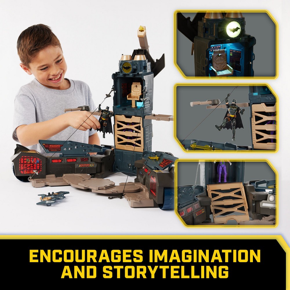 DC Comics Batman Ultimate Transforming Batmobile Playset with Projectiles