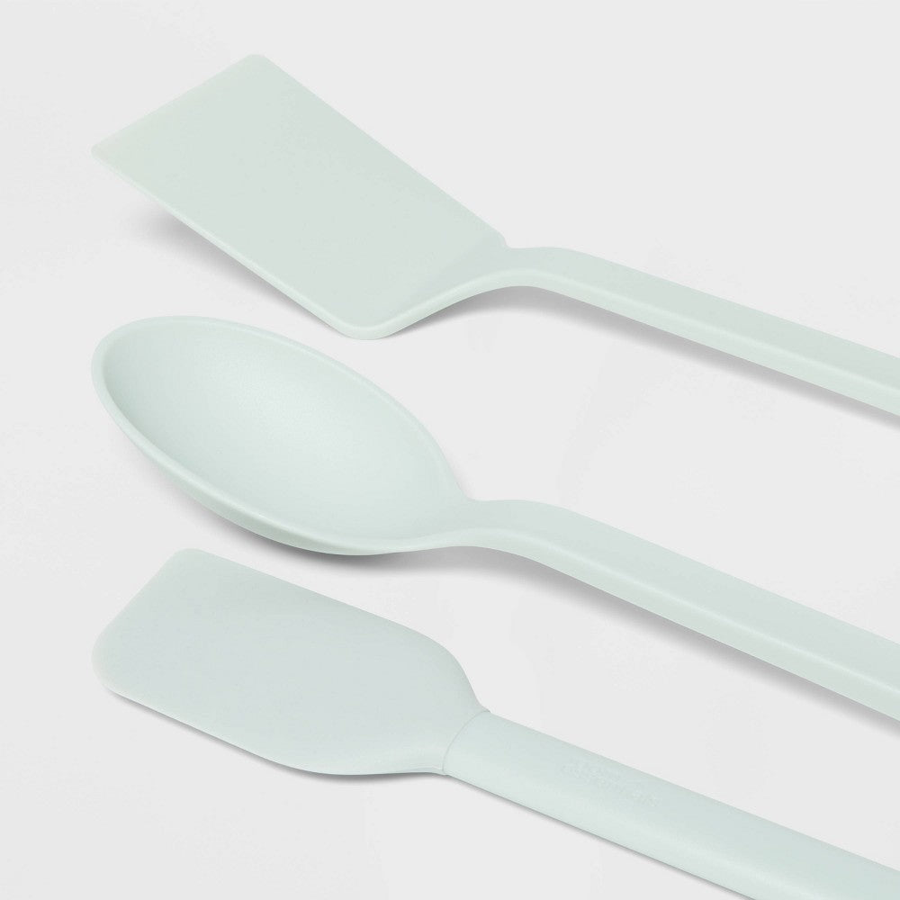 3pc Nylon Kitchen Utensil Set Turner Spoon Spatula Mint Green - Room Essentials: Dishwasher-Safe Cooking Utensils