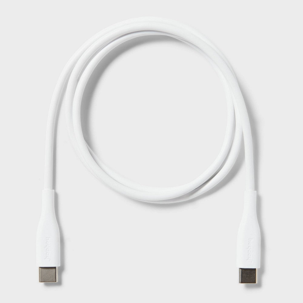 3' USB-C to USB-C Cable - heyday White