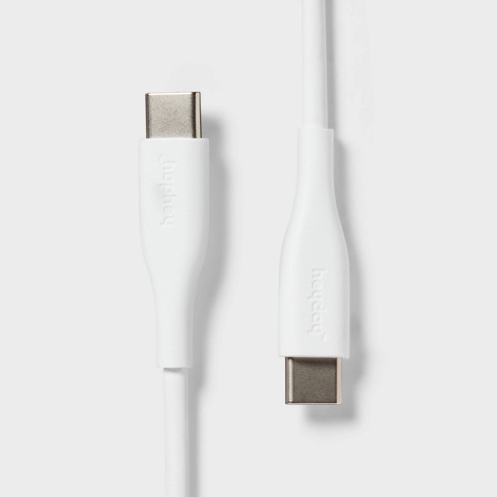 3' USB-C to USB-C Cable - heyday White