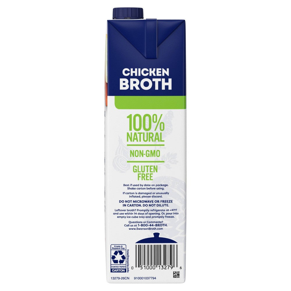 Swanson Natural Goodness Gluten Free 33% Less Sodium Chicken Broth - 32oz (LOCAL PICKUP ONLY)