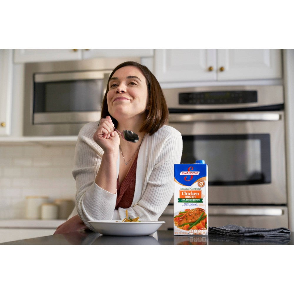 Swanson Natural Goodness Gluten Free 33% Less Sodium Chicken Broth - 32oz (LOCAL PICKUP ONLY)
