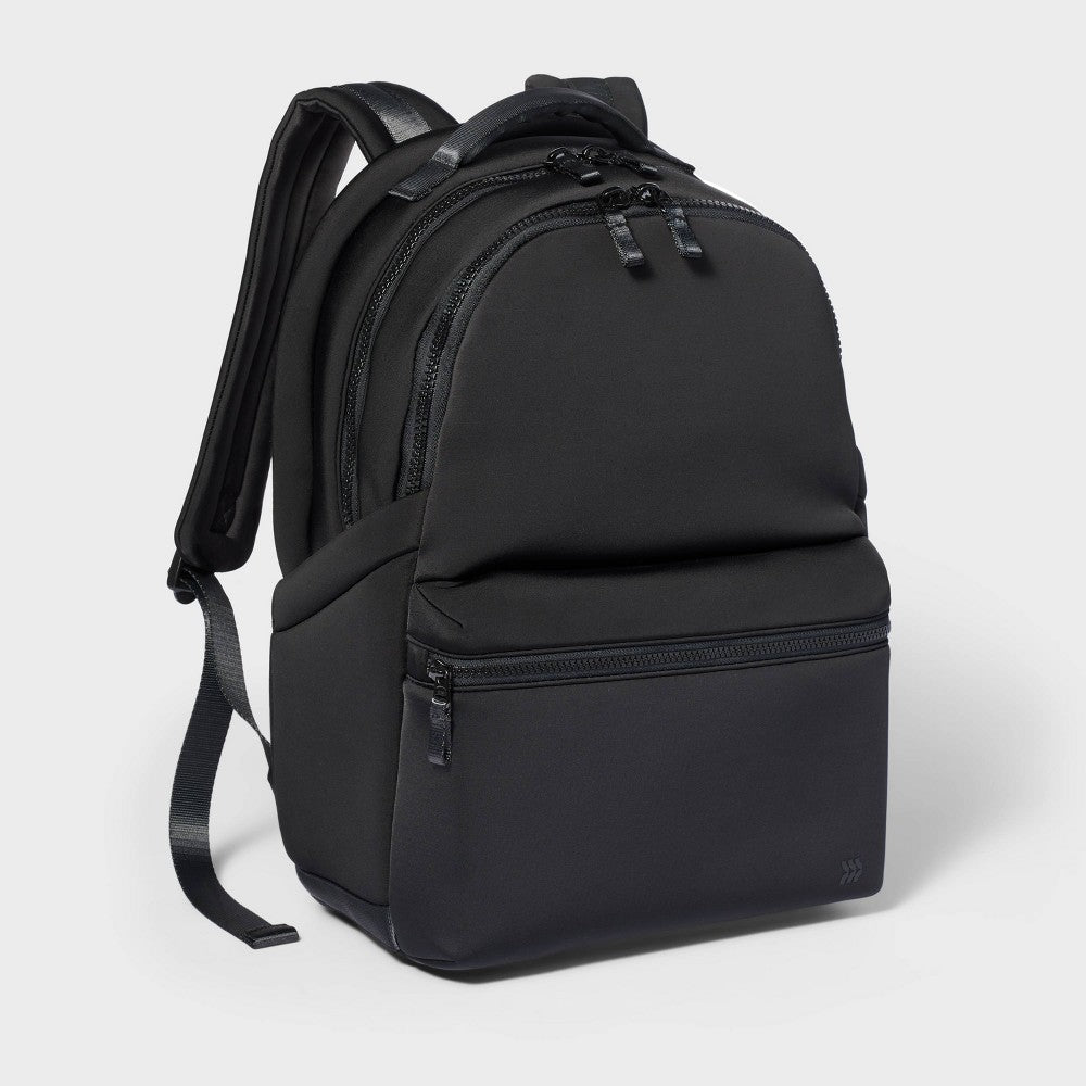 Faux Neoprene 17" Backpack Black - All In Motion?
