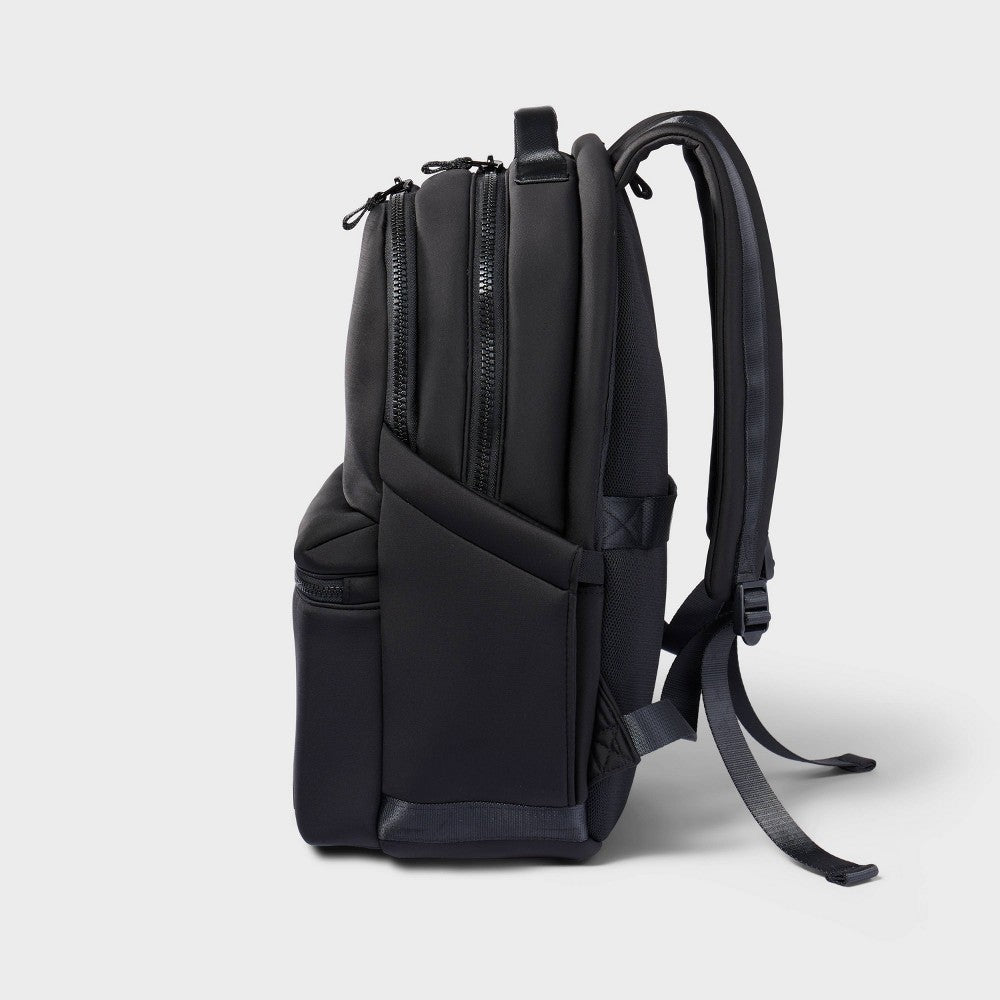 Faux Neoprene 17" Backpack Black - All In Motion?
