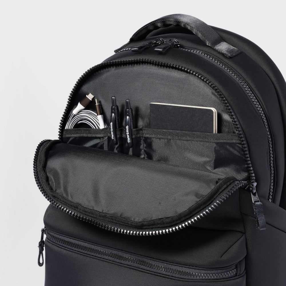 Faux Neoprene 17" Backpack Black - All In Motion?