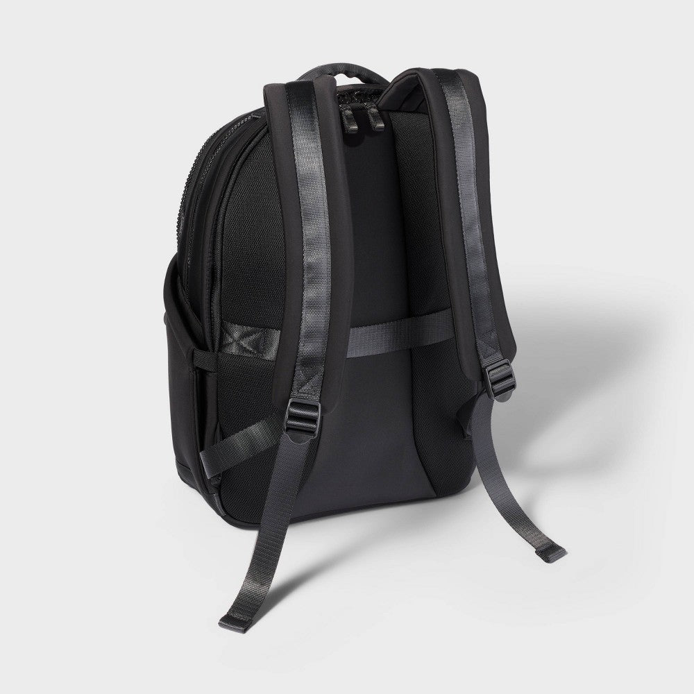 Faux Neoprene 17" Backpack Black - All In Motion?
