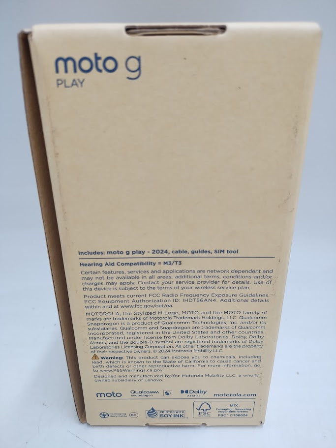 Motorola Moto G Play 2024 64GB Unlocked 6.5" 50MP SEE DETAILS