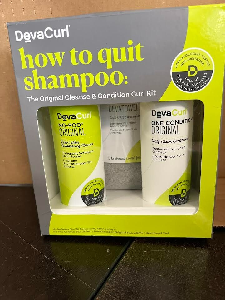 DevaCurl How to Quit Shampoo, Cleanse & Condition Kit