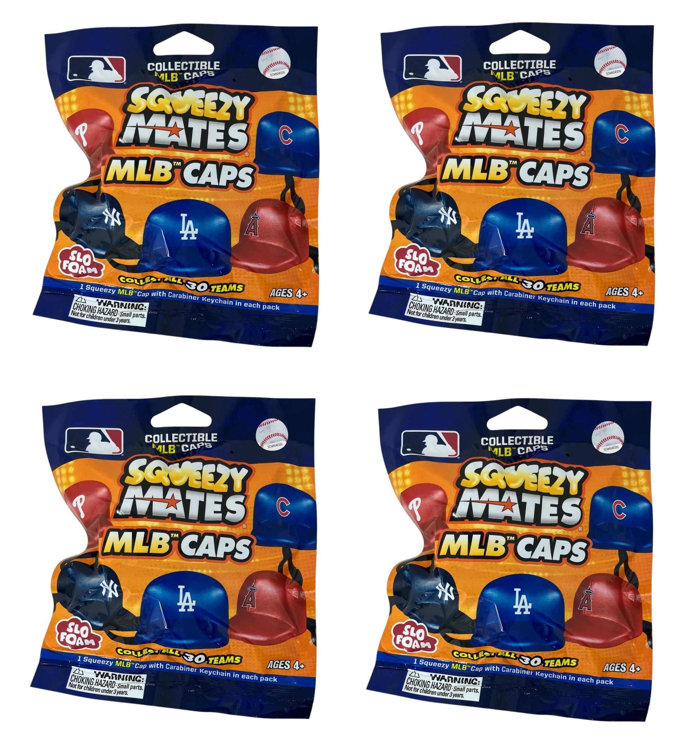 MLB Squeezymates Baseball Hats Mini Figure