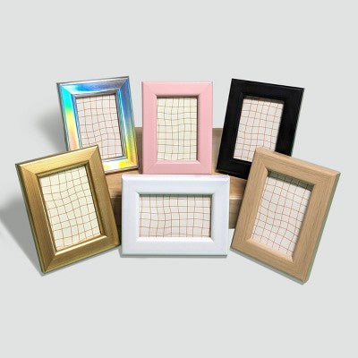 Harbortown 4pk 2"x3" Soft Linear Profile Mini Picture Frames Matte Black