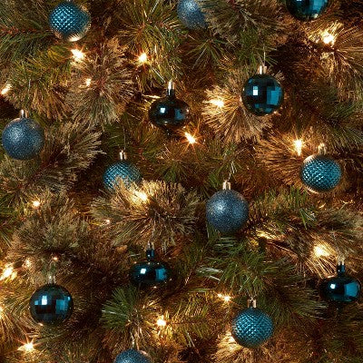 20pc Shatter-Resistant Christmas Tree Ornament Set Navy - Wondershop