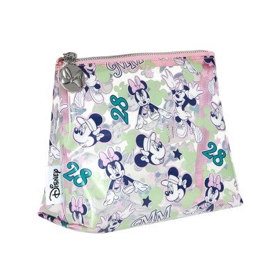 Clear Minnie Mouse Cosmetic Bag with Zipper