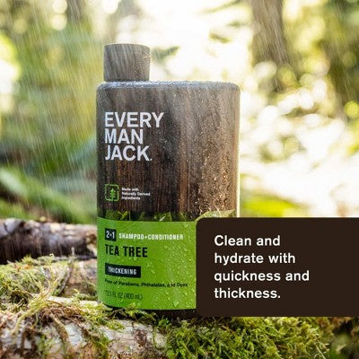 Every Man Jack 2-in-1 Shampoo + Conditioner - Tea Tree - 16 fl oz