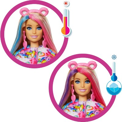 Barbie Cutie Reveal Care Bears Doll & Accessories, Series 2 Togetherness Bear with 10 Surprises