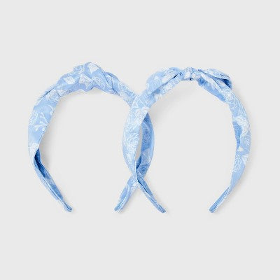 Mommy & Me Flower Headband Set 2pc - A New Day Blue