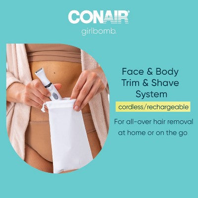 Conair Girlbomb Wet and Dry Cordless Rechargeable Face Shaver