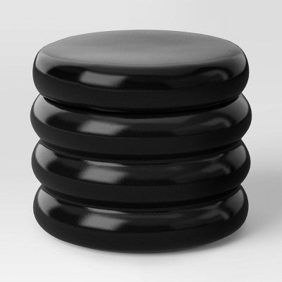 Bubble Lidded Box Black - Room Essentials