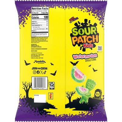 SOUR PATCH KIDS Watermelon Treat Size Halloween Candy - 9.7oz/22ct