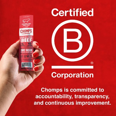 Chomps Chomplings Original Beef Mini Sticks - 7oz/14ct