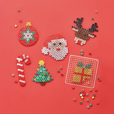 Christmas Craft Holiday Melty Beads Ornament Kit- Mondo Llama: DIY Art Kit, Includes Wax Paper & Beads, Ages 6+