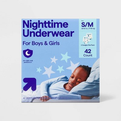 Unisex Nighttime Disposable Underwear - S/M - 42ct - up&up