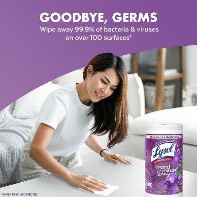 Lysol Lavender Disinfecting Wipe - 80ct