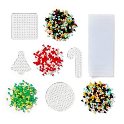 Christmas Craft Holiday Melty Beads Ornament Kit- Mondo Llama: DIY Art Kit, Includes Wax Paper & Beads, Ages 6+