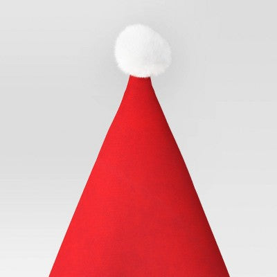 17" Faux Fur Classic Santa Christmas Costume Hat - Wondershop Red/White