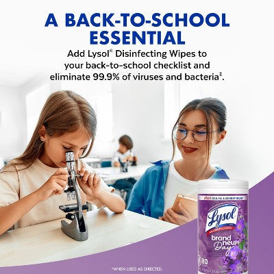 Lysol Lavender Disinfecting Wipe - 80ct
