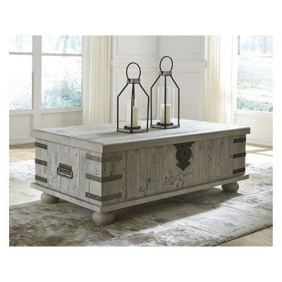 Carynhurst Lift Top Cocktail Table White - Signature Design by Ashley (LOCAL PICKUP ONLY)