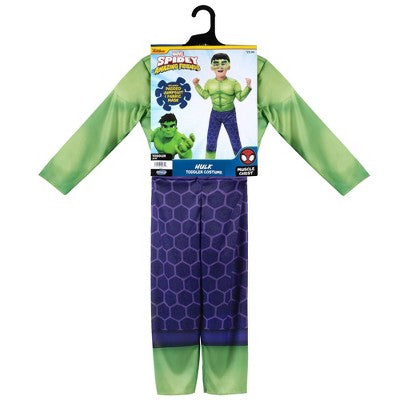 Toddler Marvel Hulk Halloween Costume Jumpsuit with Mask 2-3T