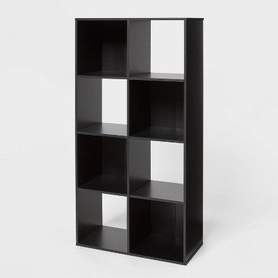 11" 8-Cube Book Shelf Black - Brightroom (LOCAL PICKUP ONLY)