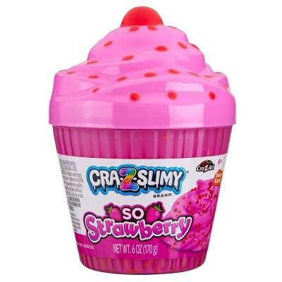 Cra-Z-Slimy So Strawberry Scented Slime with Cupcake Shaped Container