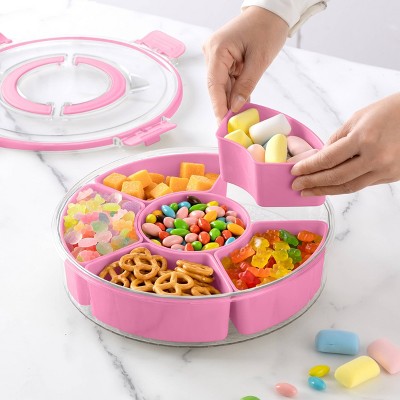Cook With Color Lazy Susan Snack Box Pink