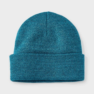 Men's Knit Cuffed Beanie - Goodfellow & Co Blue