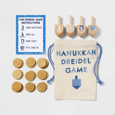 24pc Hanukkah Dreidel Game Party Kit - Spritz