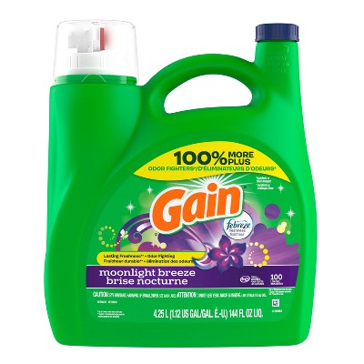 Gain Liquid Laundry Detergent - Moonlight Breeze - 144 fl oz