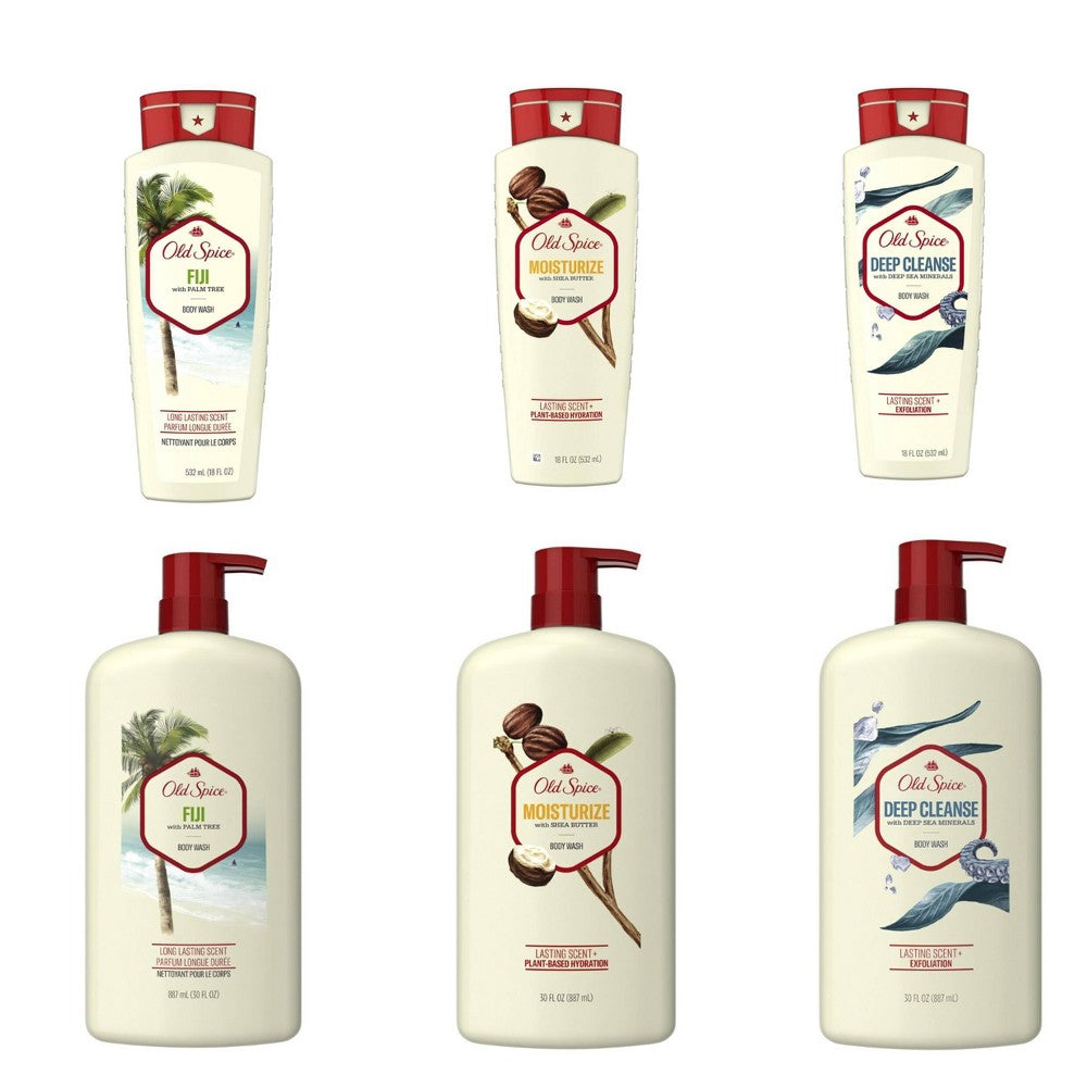 Old Spice Men's Body Wash - Moisturize with Shea Butter - 30 fl oz