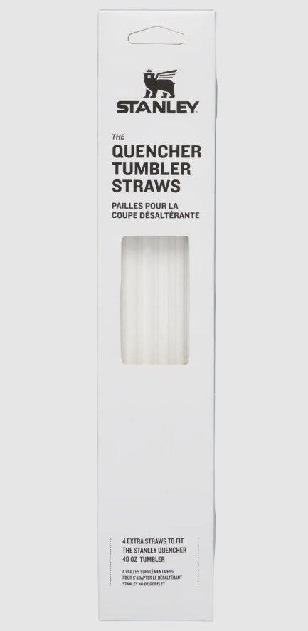Stanley 4pk 40oz Quencher Tumbler Straws - Clear