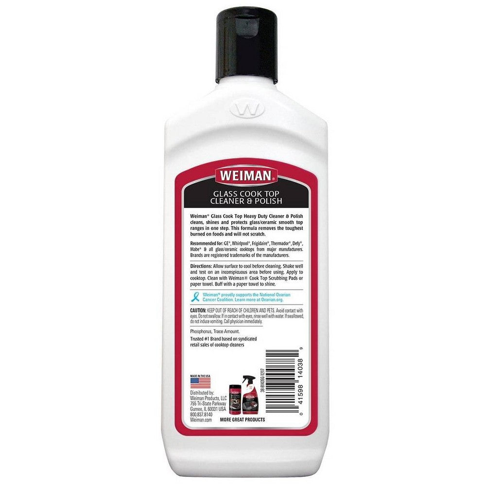 Weiman Glass Cooktop Cleaner & Polish - 15oz