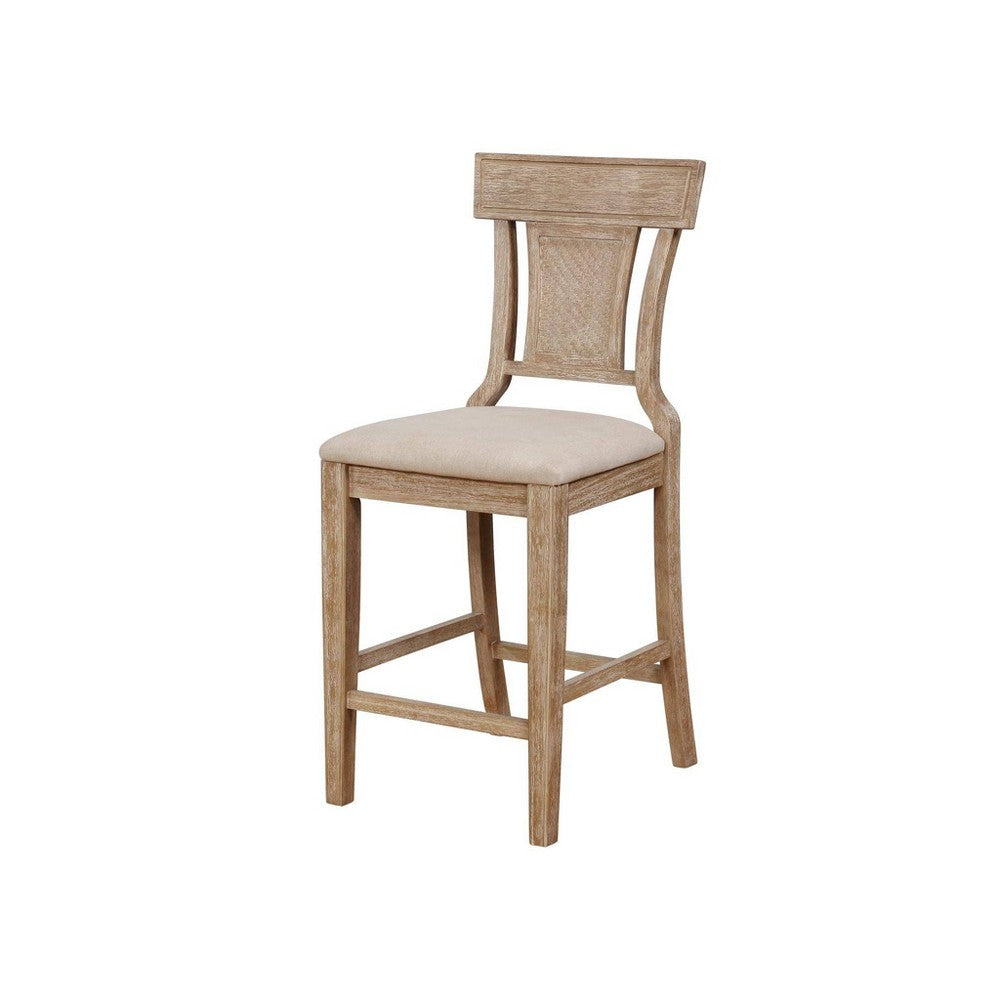 Rylan Handwoven Back Counter Height Barstool Natural - Linon (LOCAL PICKUP ONLY)